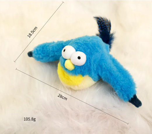 Plush Interactive Pet Toy — Soft Squeaky Animal Design for Cats and Dogs, 5 Characters