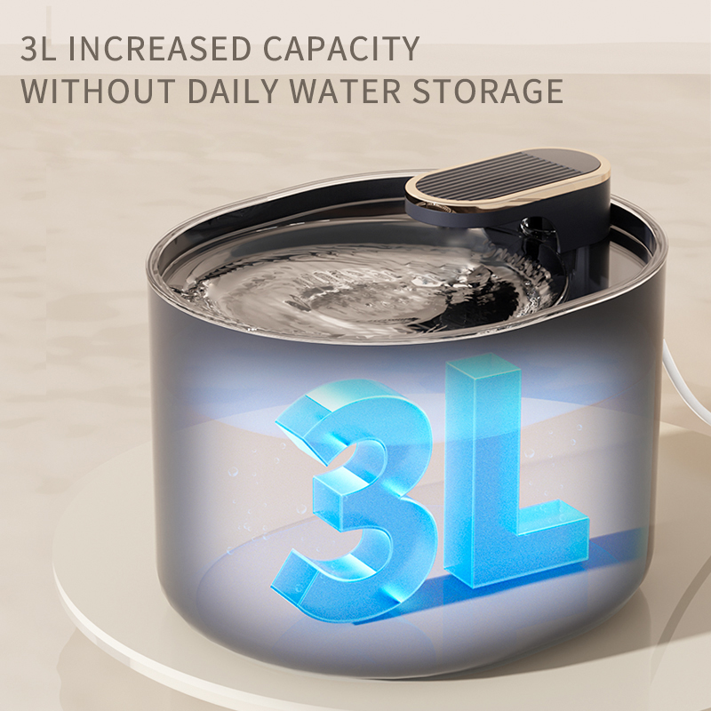 Automatic Pet Water Fountain — Quiet 3L Filtered Dispenser for Cats & Dogs