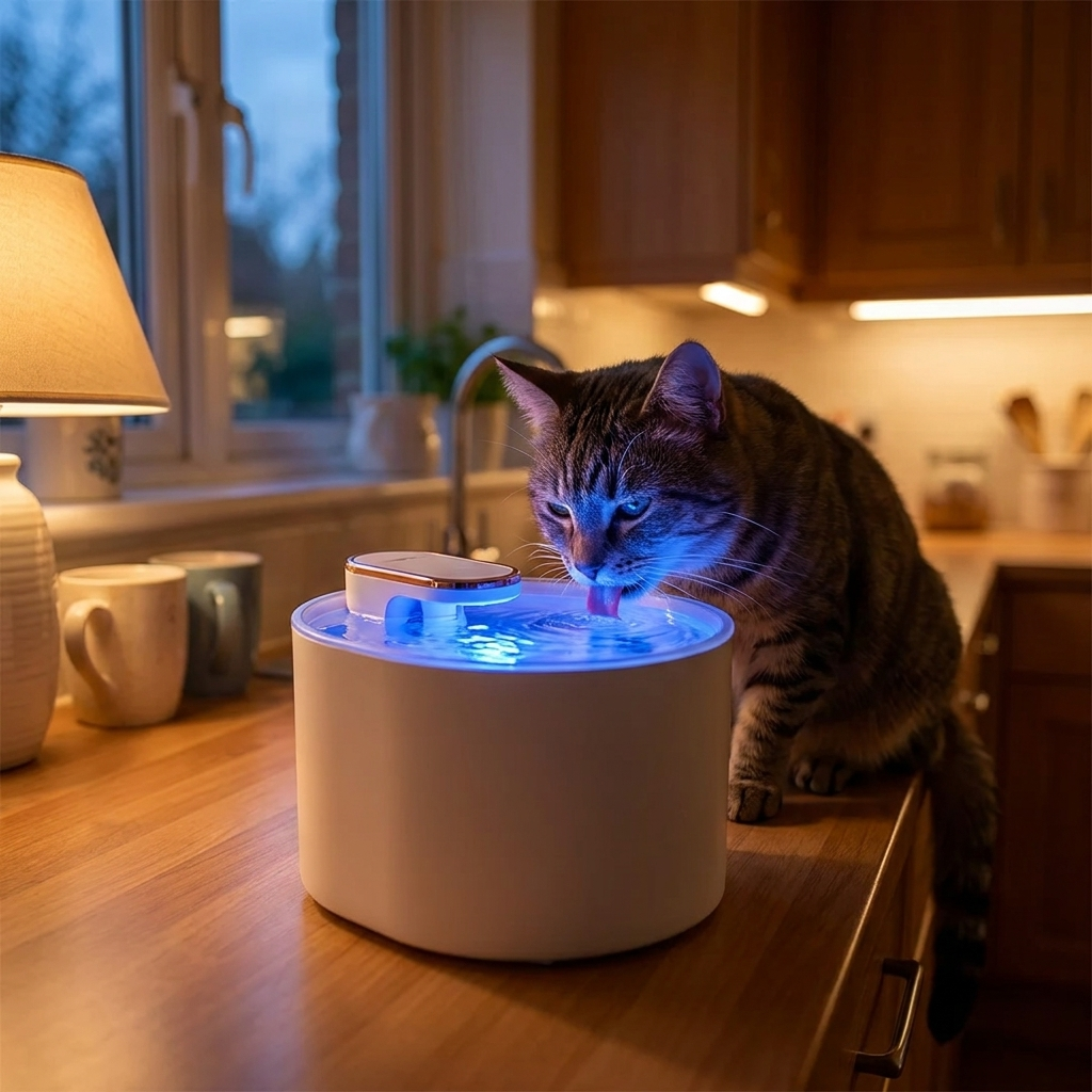Automatic Pet Water Fountain — Quiet 3L Filtered Dispenser for Cats & Dogs