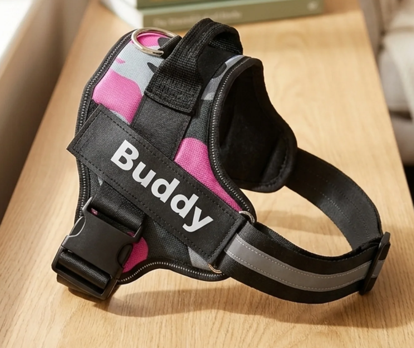 Reflective No-Pull Dog Harness — Adjustable Padded Vest with Control Handle, 14 Colours, Sizes XS–2XL