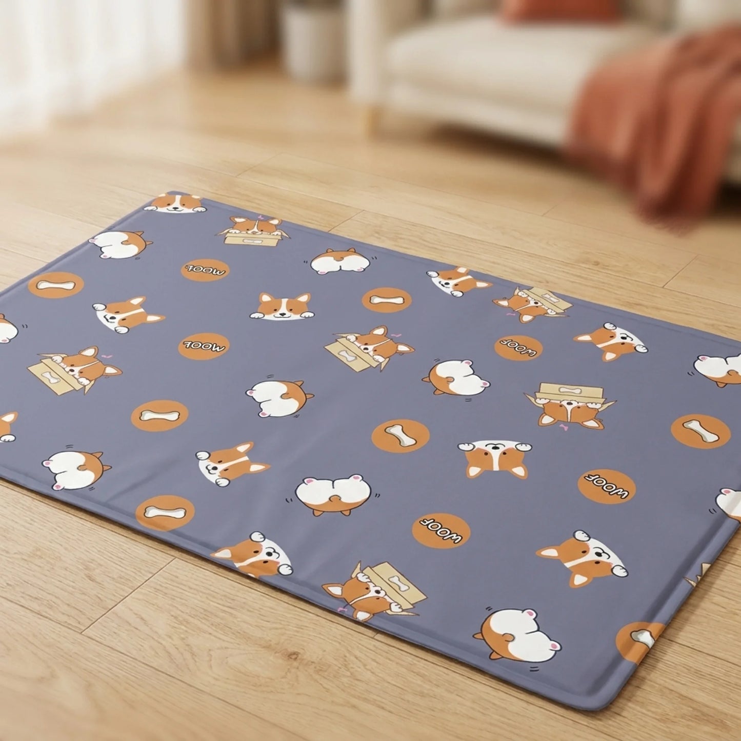 Self-Cooling Gel Mat for Cats & Dogs | Summer Ice Pad | S–XL