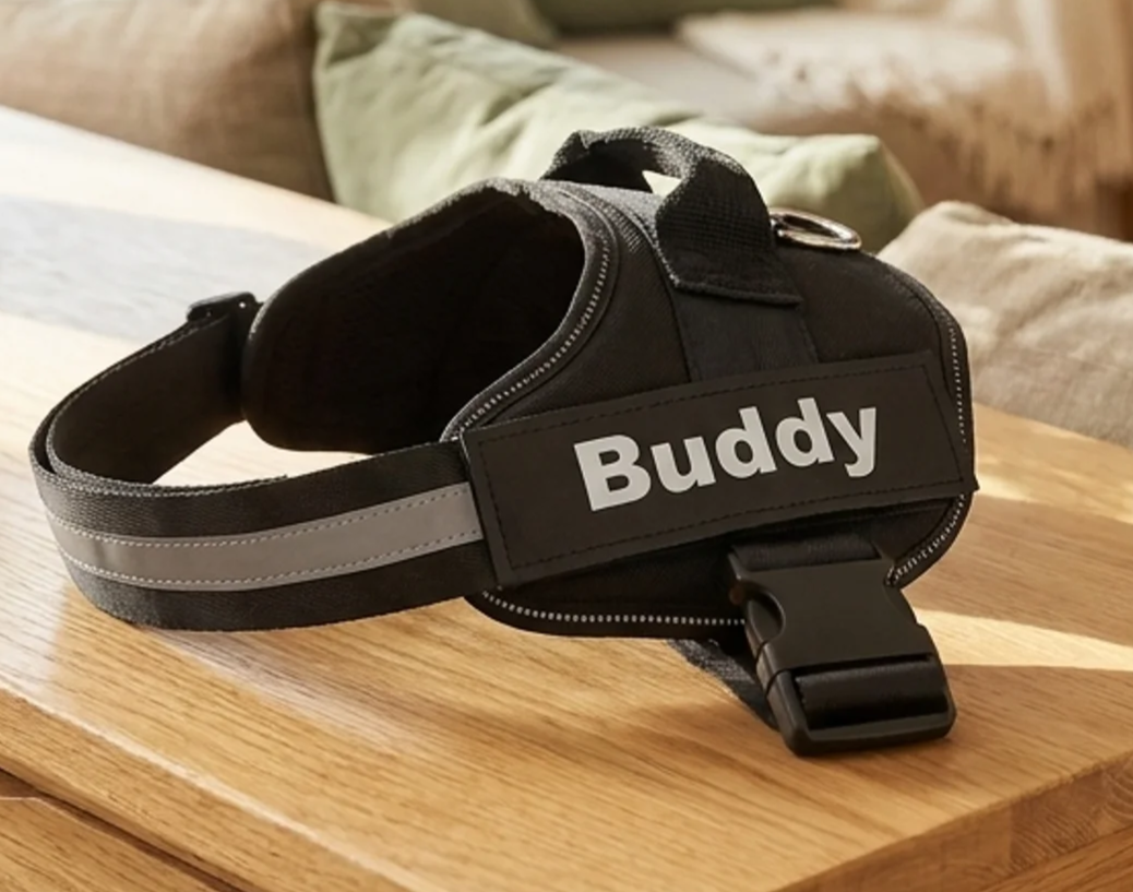 Reflective No-Pull Dog Harness — Adjustable Padded Vest with Control Handle, 14 Colours, Sizes XS–2XL