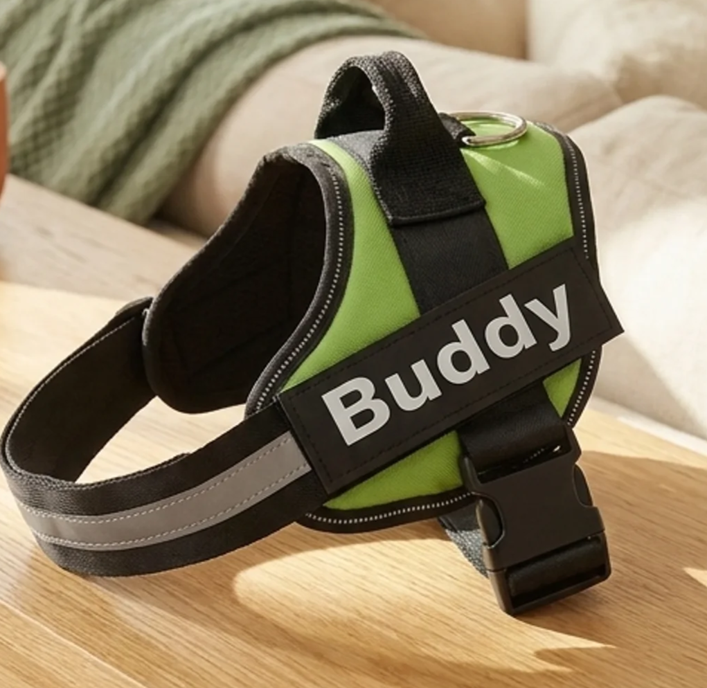 Reflective No-Pull Dog Harness — Adjustable Padded Vest with Control Handle, 14 Colours, Sizes XS–2XL