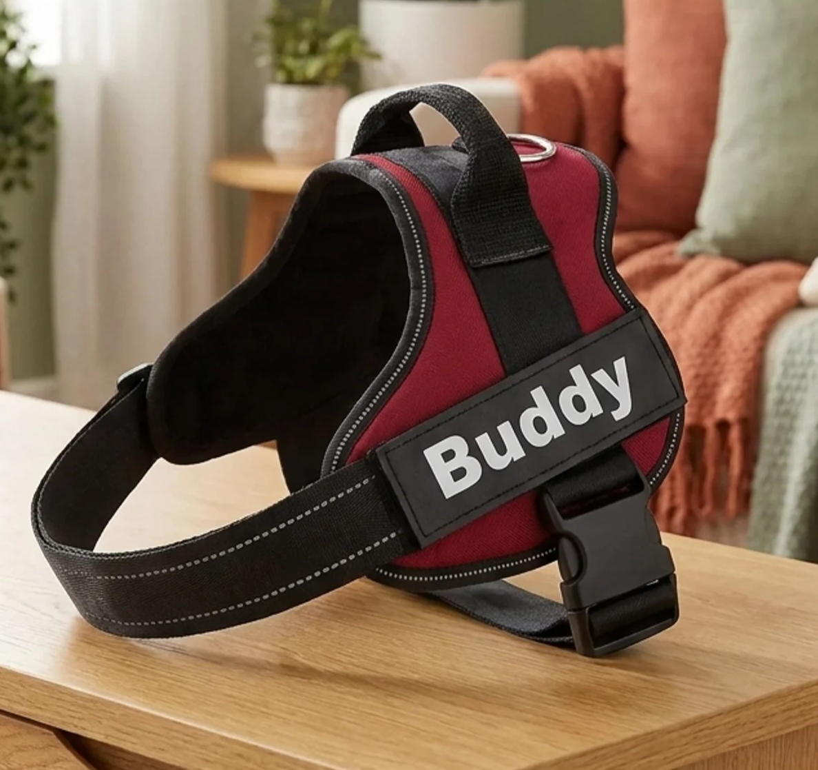 Reflective No-Pull Dog Harness — Adjustable Padded Vest with Control Handle, 14 Colours, Sizes XS–2XL