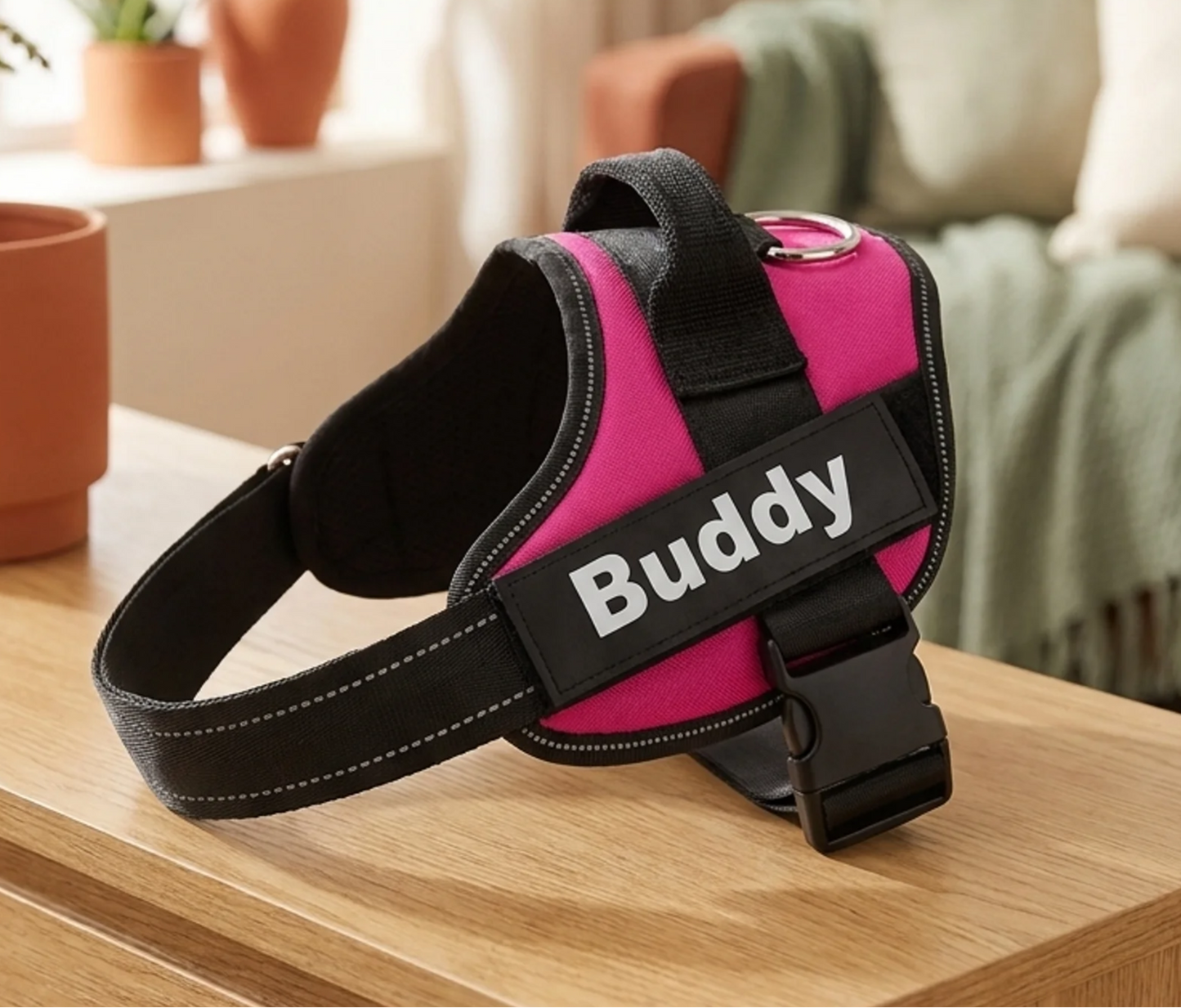 Reflective No-Pull Dog Harness — Adjustable Padded Vest with Control Handle, 14 Colours, Sizes XS–2XL