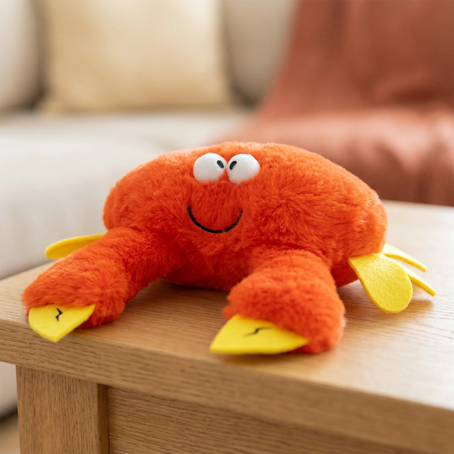 Plush Interactive Pet Toy — Soft Squeaky Animal Design for Cats and Dogs, 5 Characters