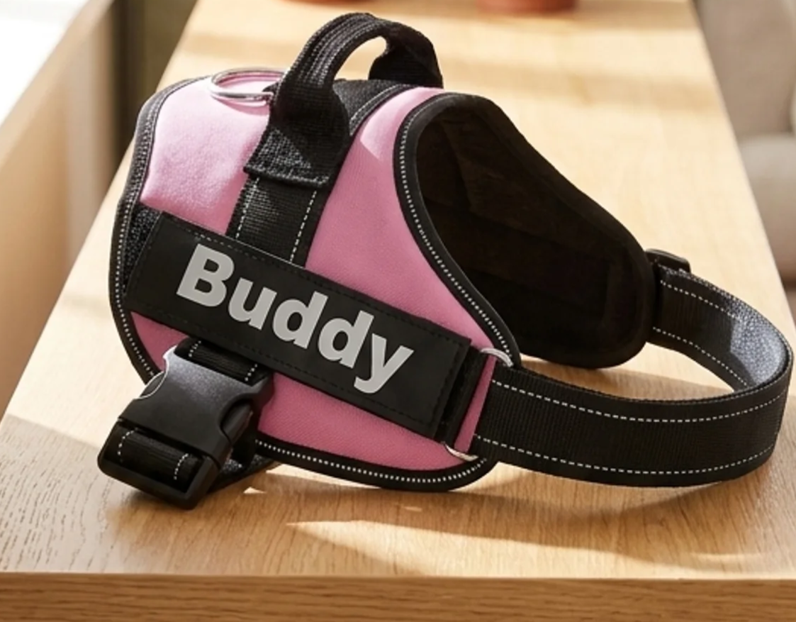 Reflective No-Pull Dog Harness — Adjustable Padded Vest with Control Handle, 14 Colours, Sizes XS–2XL