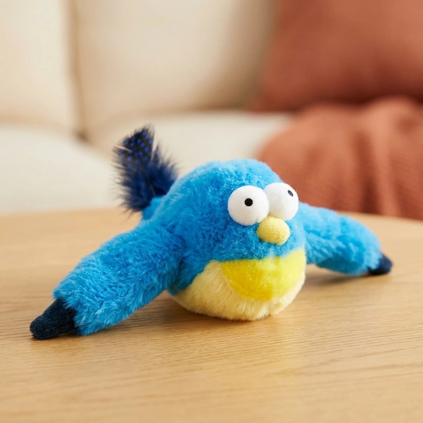Plush Interactive Pet Toy — Soft Squeaky Animal Design for Cats and Dogs, 5 Characters